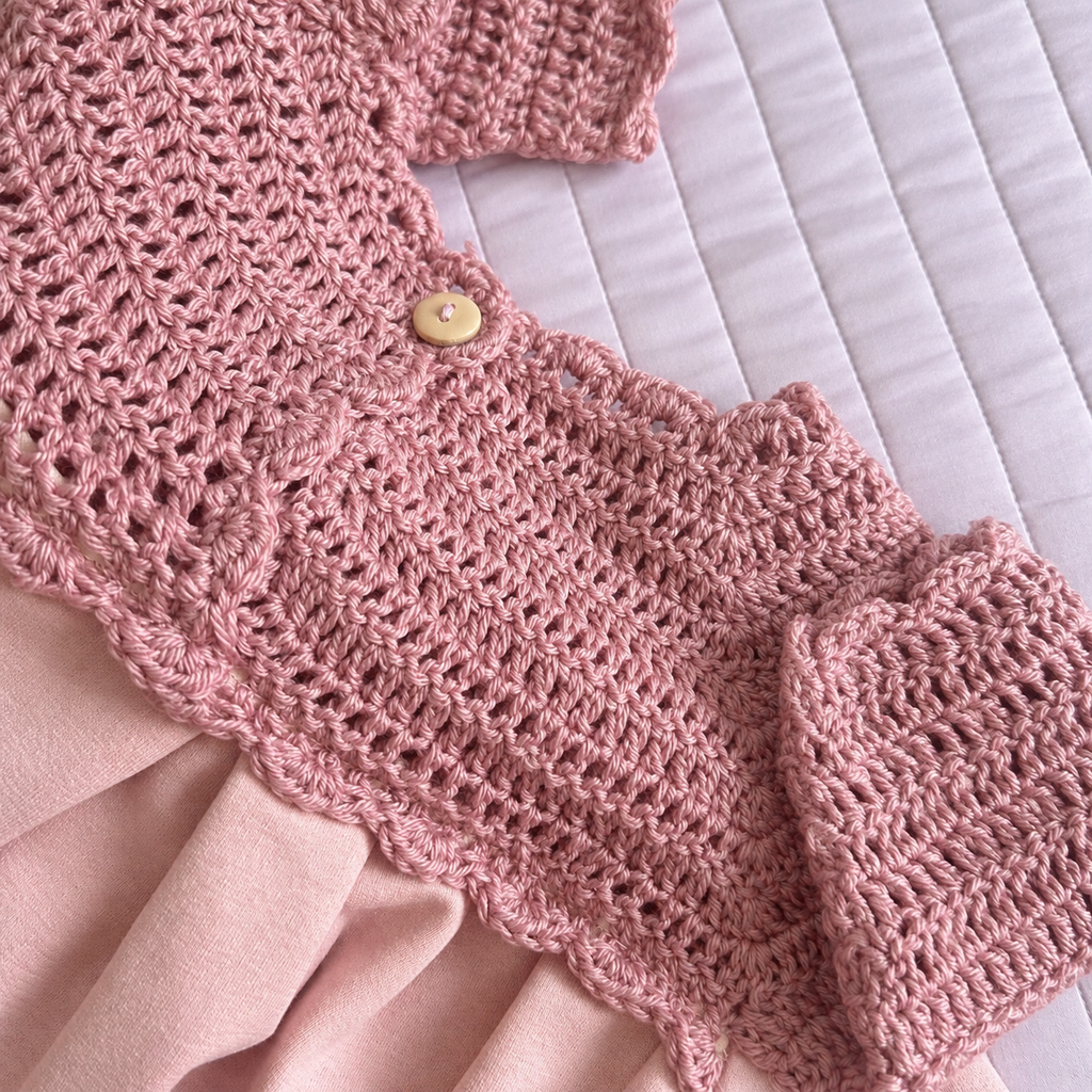 Abito Rosa Crochet