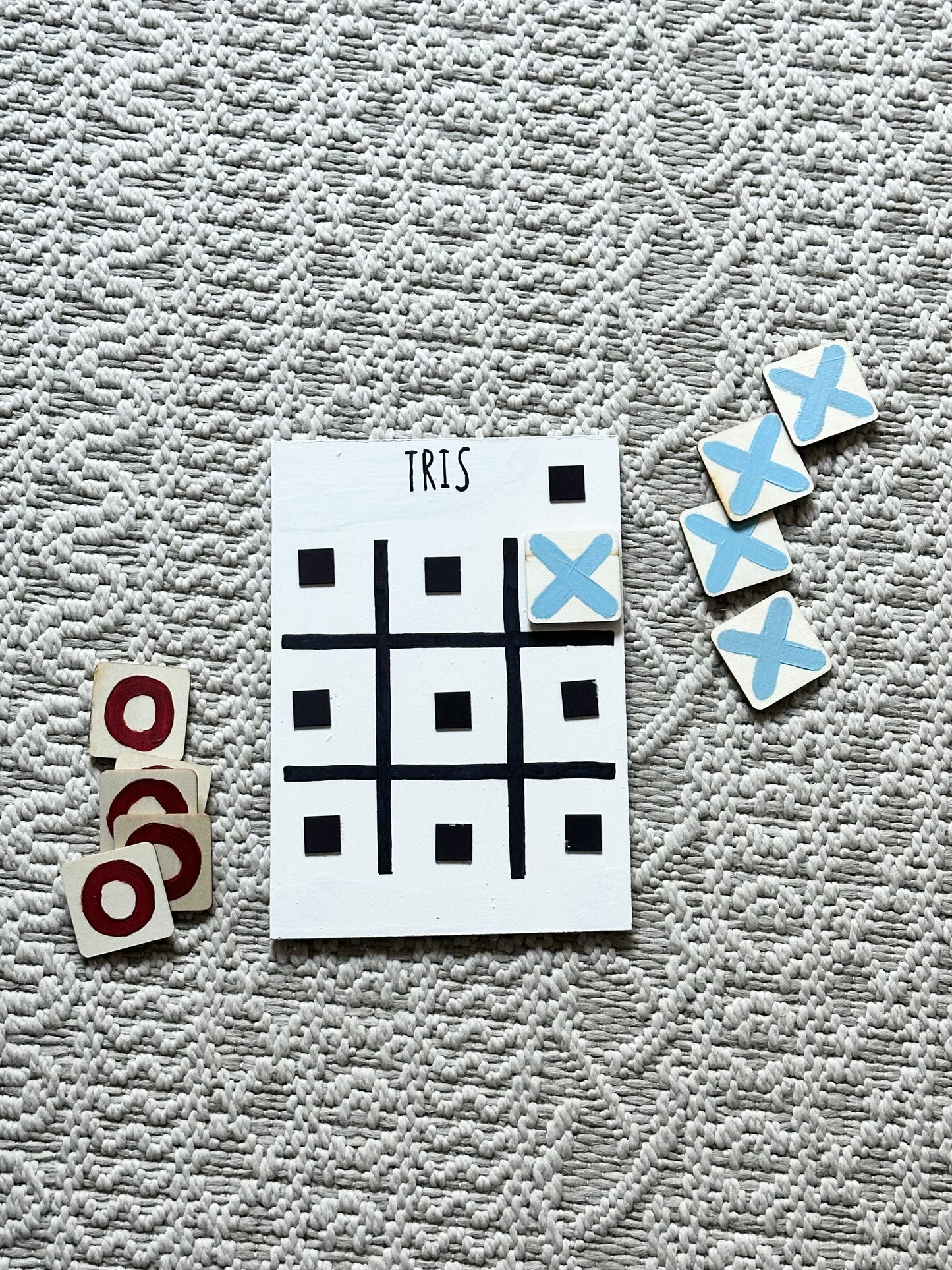 Tavoletta Magnetica del Tris – Gioco Educativo Artigianale per Bambini