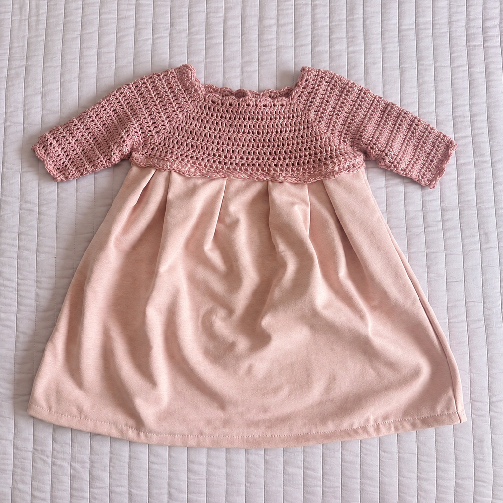 Abito Rosa Crochet