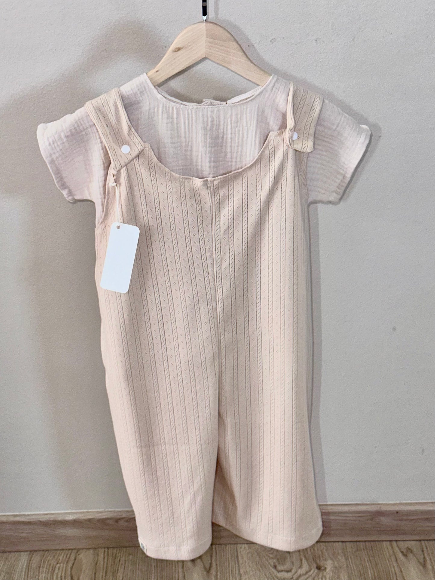 Salopette artigianale in cotone per bambino